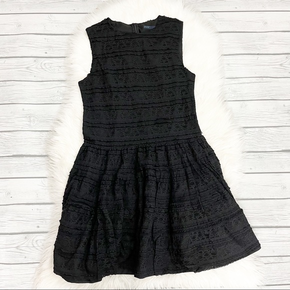 Zara Black Lace cocktail Dress - Picture 1 of 6